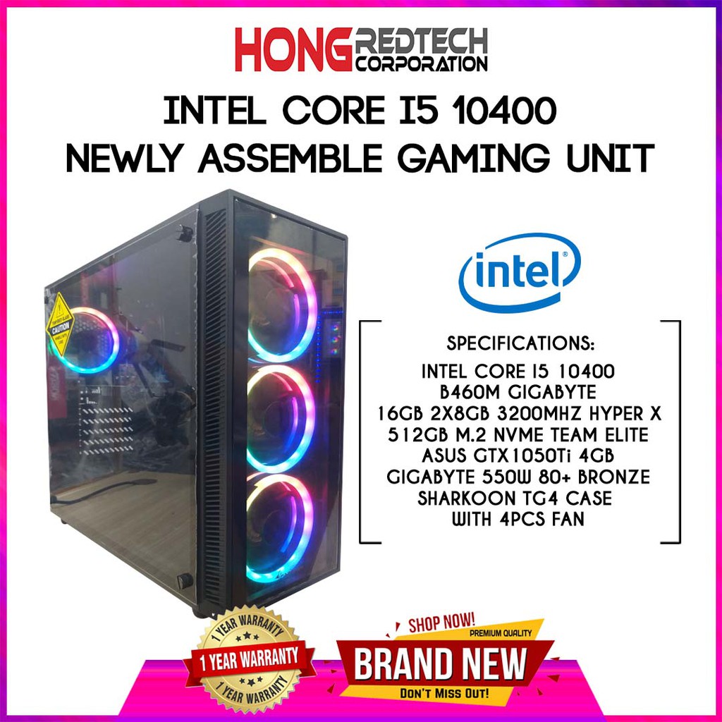I5 10400 discount gtx 1050 ti