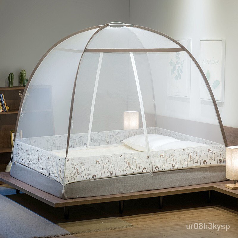 Nanjiren Mosquito Net Home Textile Double Door Encryption Yurt Mosquito Net Installation Free 2551