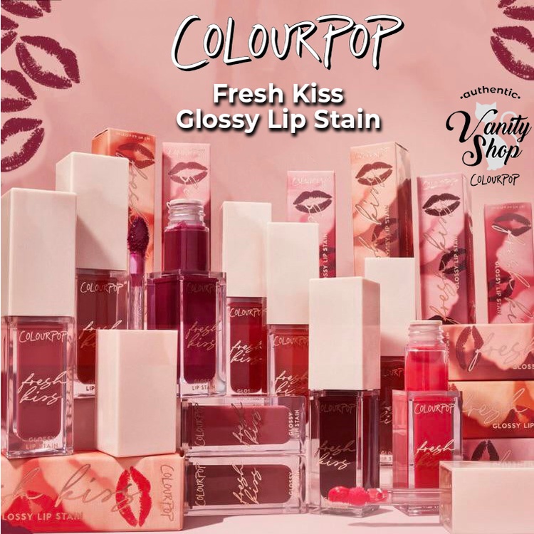 Colourpop Fresh Kiss Glossy Lip Stain Long Lasting Authentic On Hand