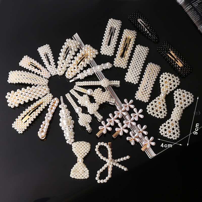 Simulated Pearl Hair Clips For Women Korean Women Hairpins Girl ...