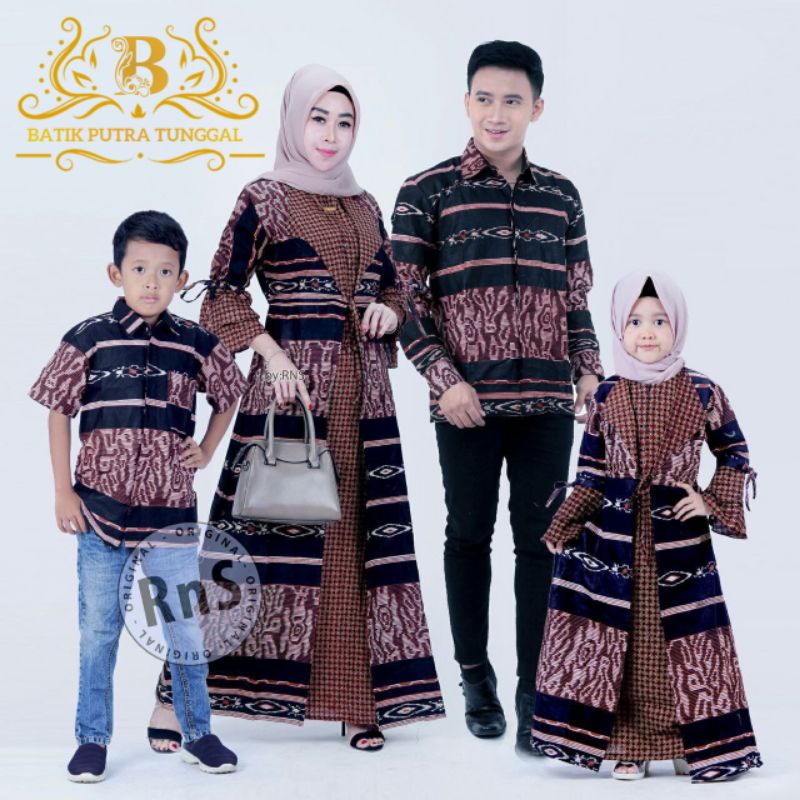 Family Robe Couple | Batik Family | Songket Father Mother And Son ...