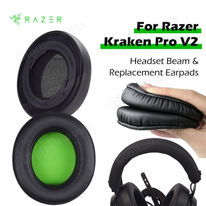 Replacement Earpads Compatible For Razer Kraken Pro V2 Oval/Round ...