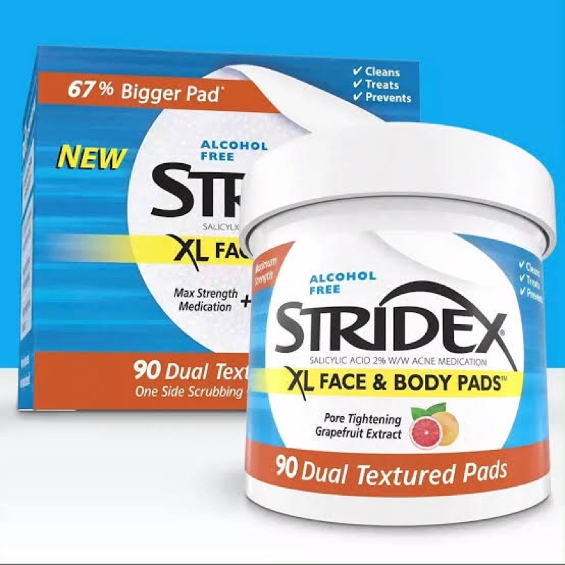 Stridex XL Face and Body Pads (90 dual textured pads) Shopee Philippines