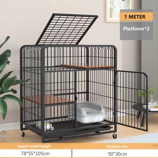 [Wikidog] Pet Cat Cage Pet Play Cage 4 Layer Stainless Steel Heavy Duty ...