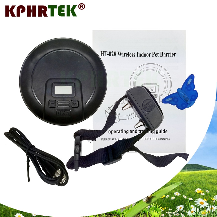 Dog Barrier Indoor Wireless Pet 1/2 Dog Fence Training Containment System Collar Rechargeable