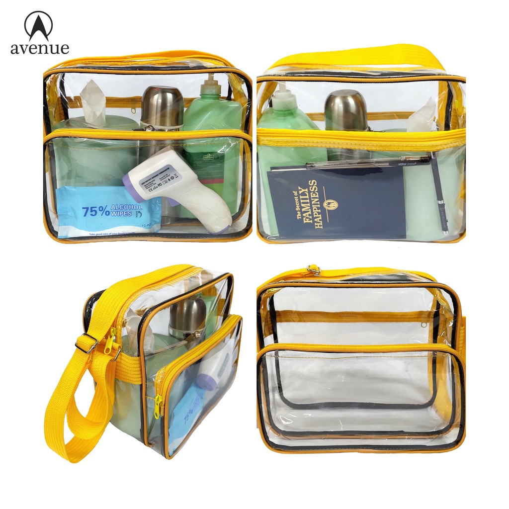 Avenue 514 Transparent PVC Clear Sling Bag Shoulder Bag Thick Plastic Bag Direct Supplier Shopee Philippines