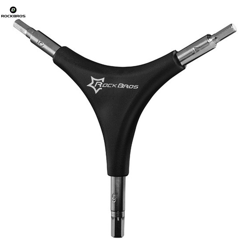 Rockbros Bicycle Bike Tools Spoke Wrench Multifunction Triangle Spanner ...
