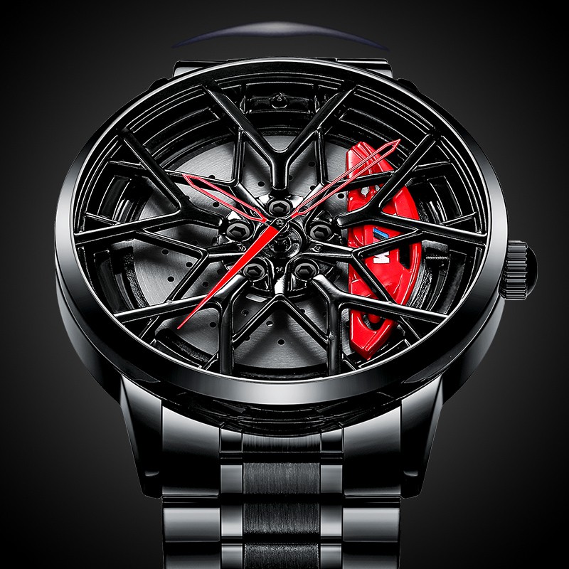 NIBOSI Watches Men Sports Car Men Watches Quartz Waterproof Sport Rim Hub Wheel Wristwatch Car Quartz Men s Watches Man Watch