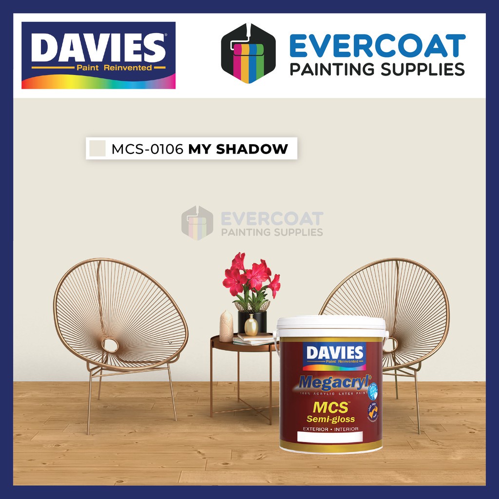 Davies Paints Megacryl SemiGloss 4Liters (Whites & Neutrals) Part 1 Shopee Philippines