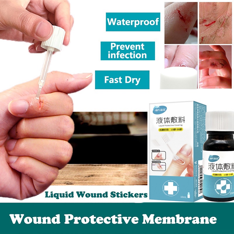 10ml Waterproof First Aid Liquid Bandage for Small Cut Wounds Healing