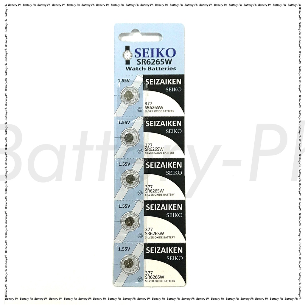 Seiko SR626SW Pack of 5pcs (battery-ph) | Shopee Philippines