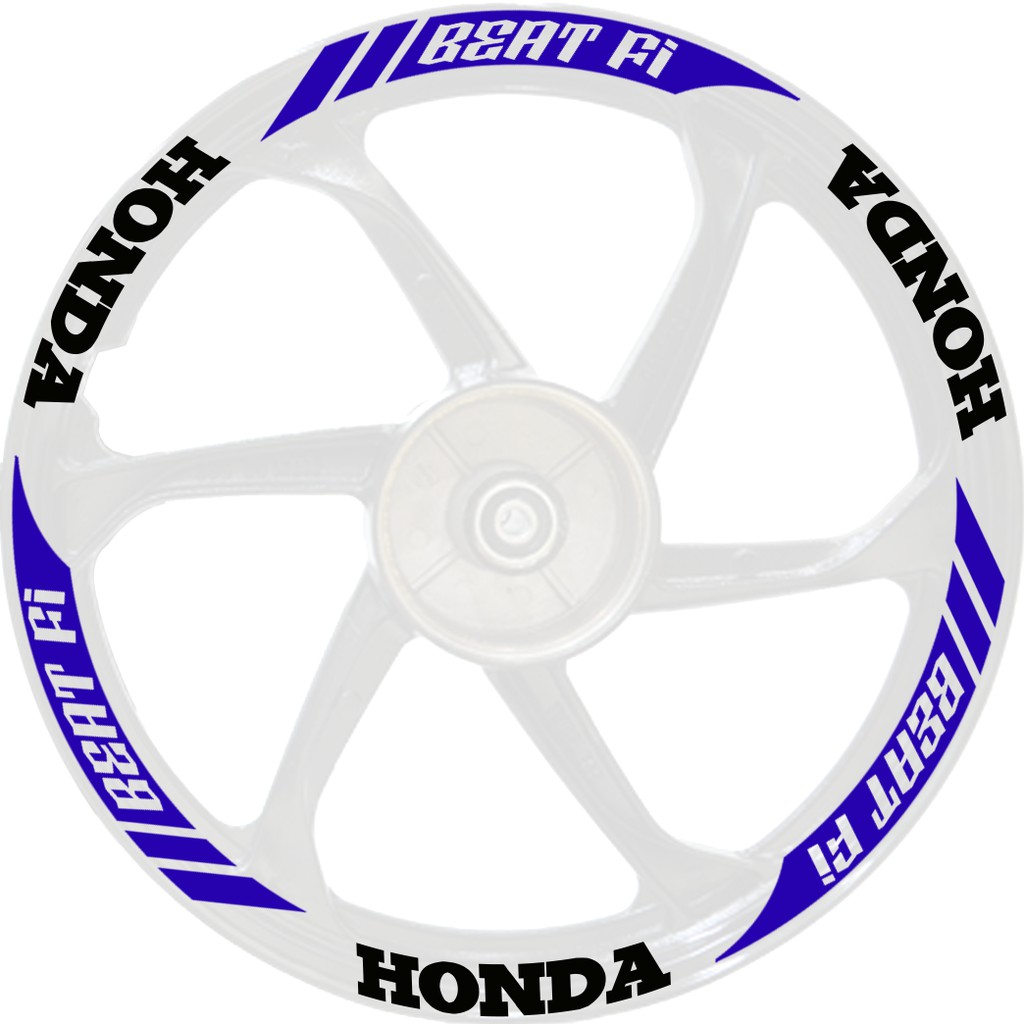 Honda Beat fi Mags Sticker for White (good 2 both sides) Shopee