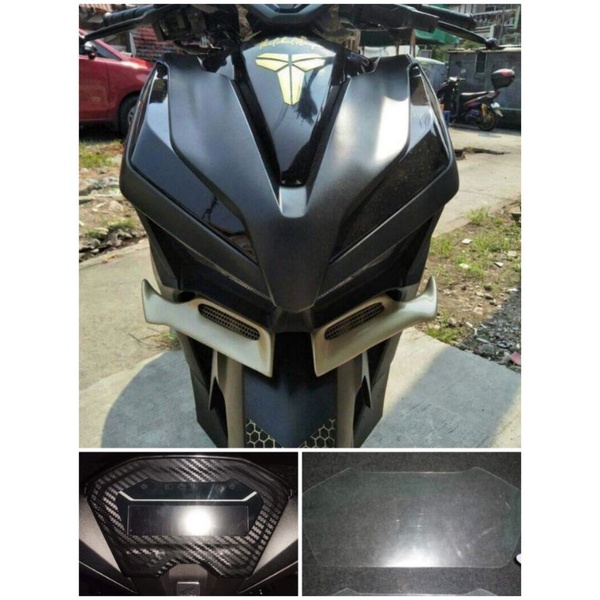 KILAY TINT + 3D CARBON PANEL PROTECTOR FOR HONDA CLICK 125 150 VERSION ...