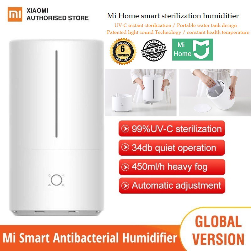 Mi Smart Antibacterial UV-C Instant Sterilization Humidifier 6months Local  Warranty Global Version