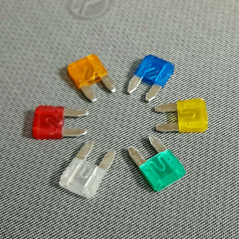 blade fuse mini ordinary 10A 15A 20A 25A 30A per piece | Shopee Philippines