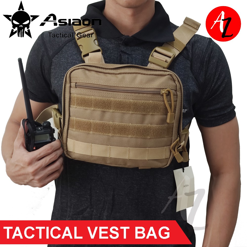 RAGON ASIAON Cordura Fabric EDC Concealed Carry Tactical Vest Bag Chest