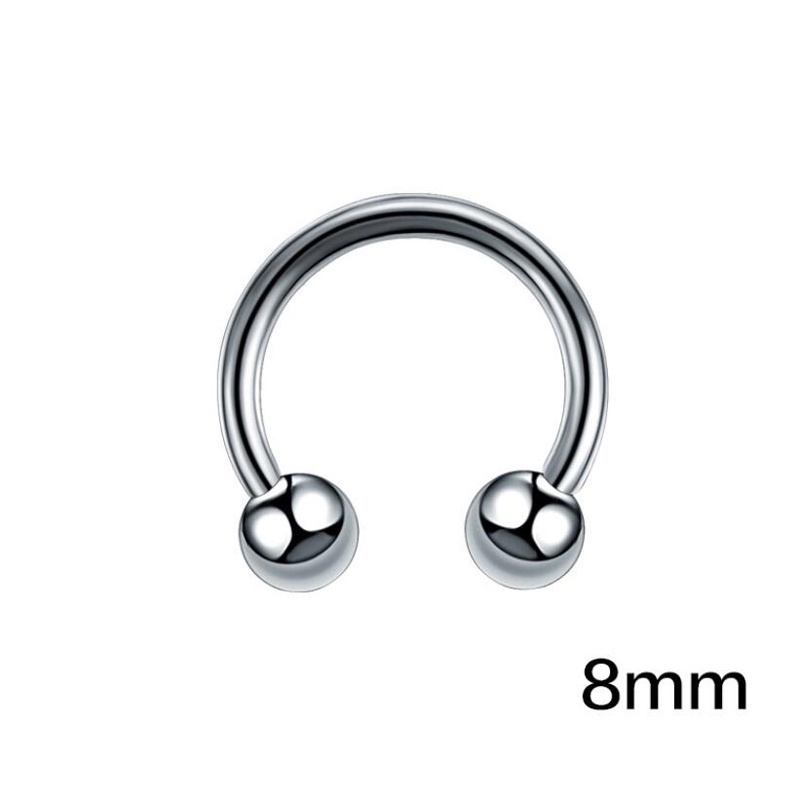Roselife Unisex Stainless Steel Round Ball Multi-Purpose Earring Lip ...