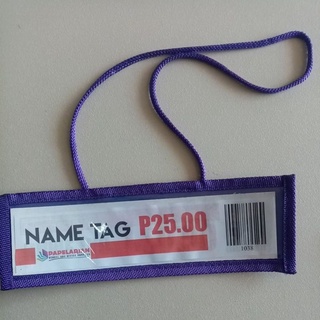SCHOOL NAME TAG WITH LACE