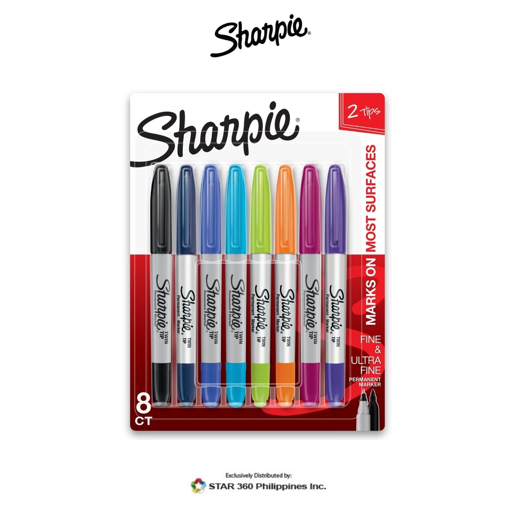 Sharpie Twin Tip Marker 8s | Shopee Philippines