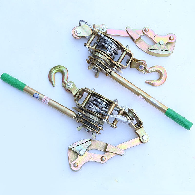 Double Hook Tensional Tighter Wire Rope Hand Rocker 2 Ton Pulling With ...