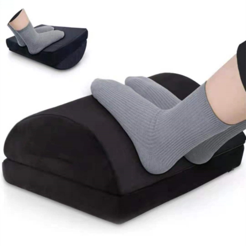 Foot Rest Cushion Ergonomic Feet Cushion Support Foot Rest Under Desk Memory Foam Feet Stool Non