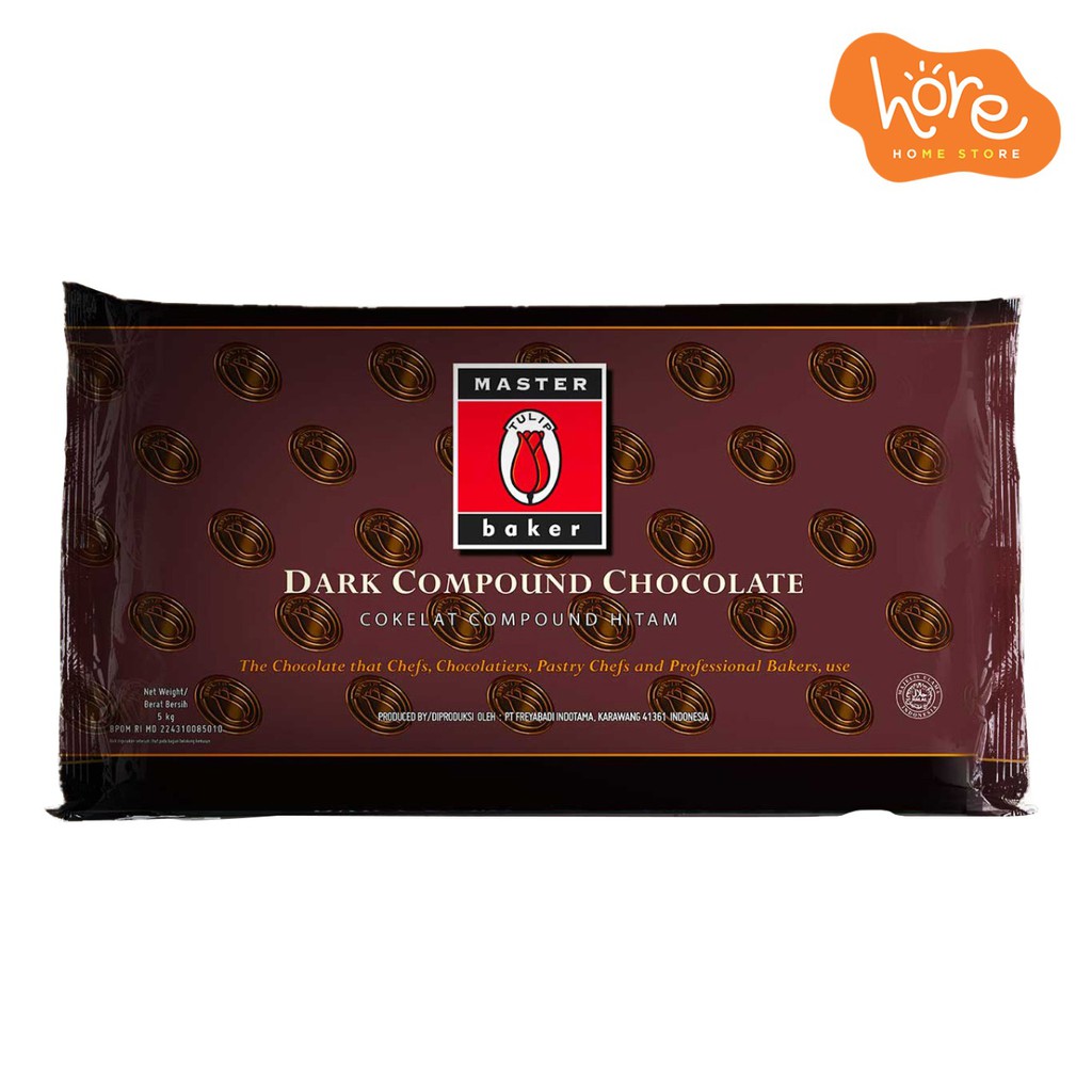 Tulip Chocolate Master Baker Dark Chocolate Compound Chocolate Bar 5 KG