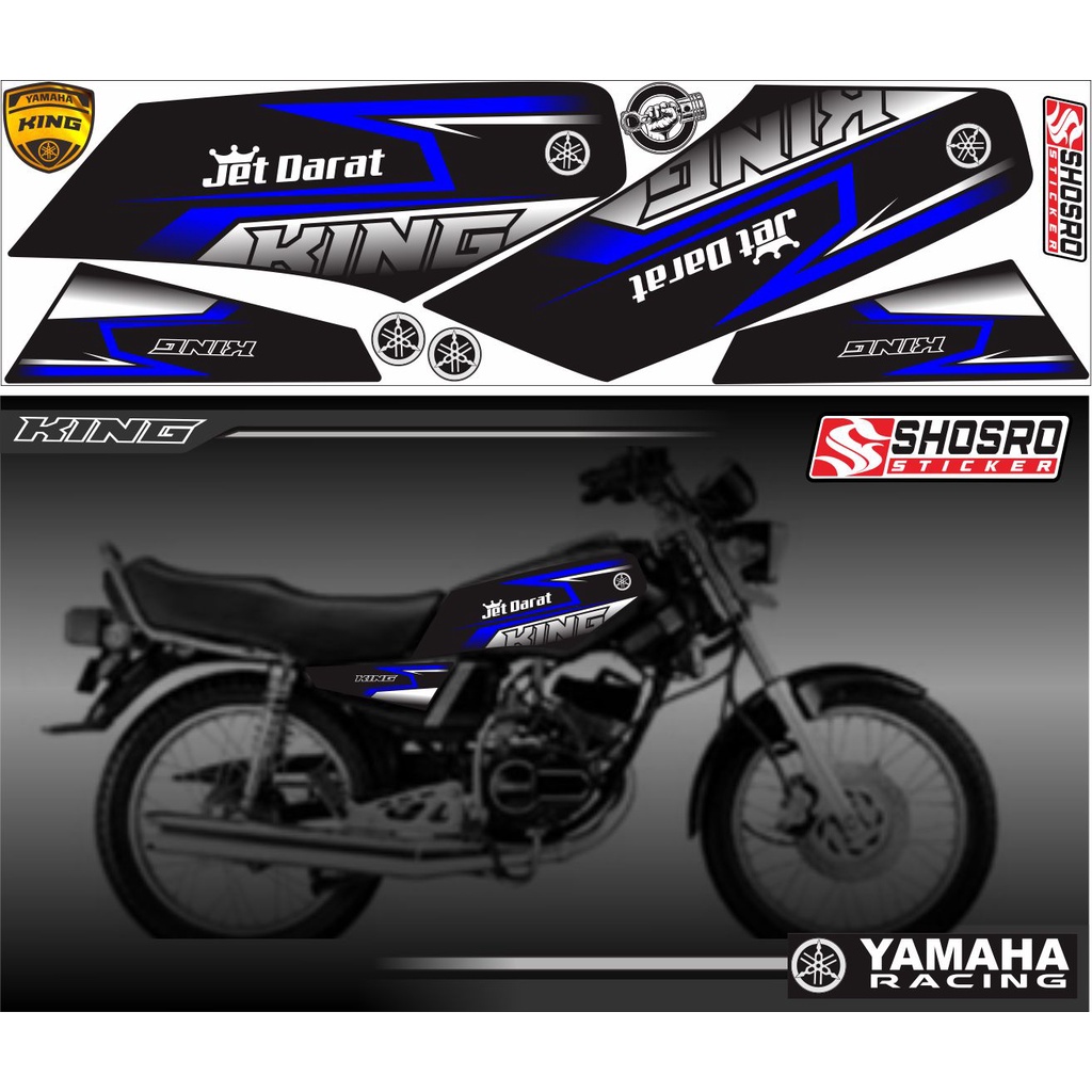 YAMAHA RX KING MOTORCYCLE STICKER-STRIPING VARIATIONS, LATEST VARIATION ...