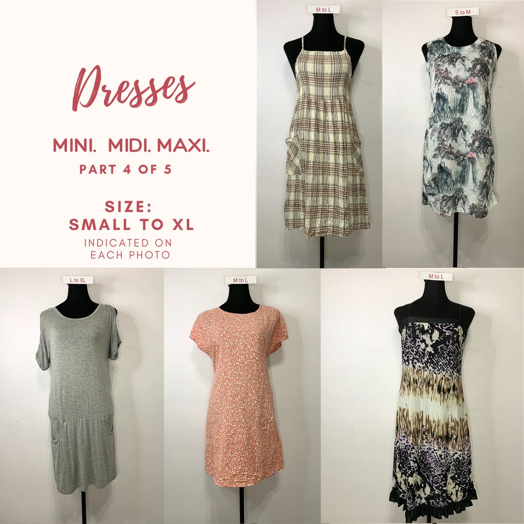 Mini, Midi and Maxi Dresses