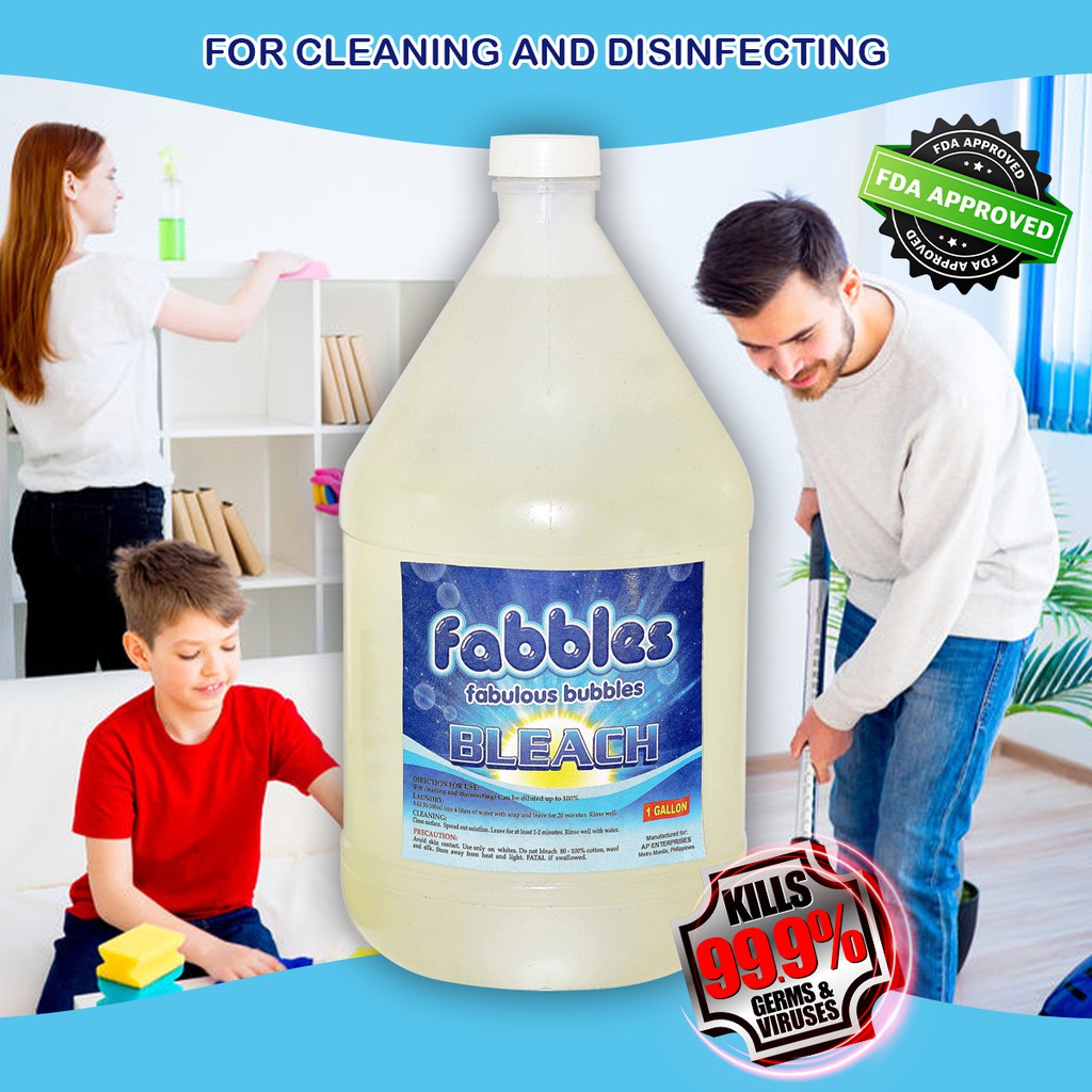 Fabbles Bleach Disinfecting (Gallon) max of 6 gals per check out