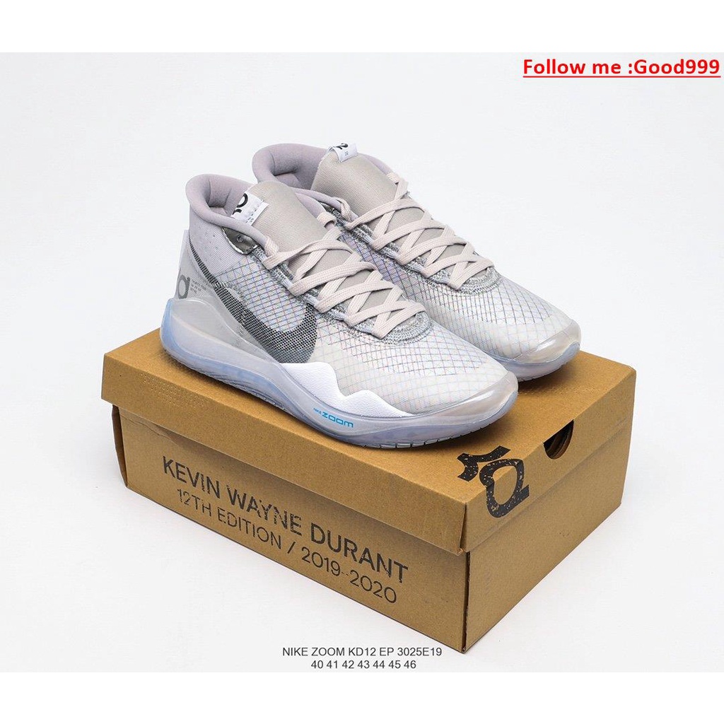 Nike kd 12 white wolf grey sales