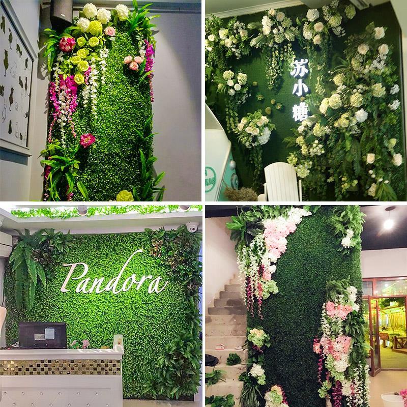 Plants Wall Decor 40x60cm Artificial Grass Wall Backdrop, Artificial ...