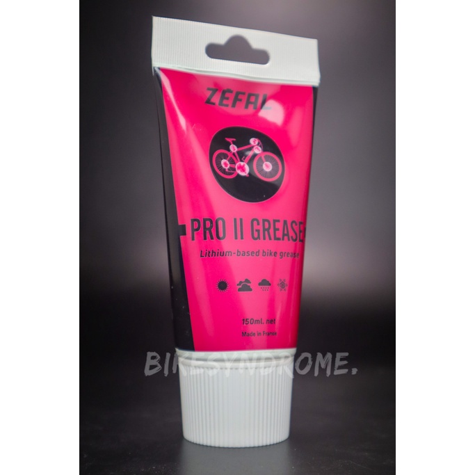 Graisse Vélo ZEFAL Pro II Grease - 2 Tubes De 150 Ml - Graisse Lithium Grade 2 - Pour Roulements, Pédalier, Tige De Selle Graisse Lubrifiant Vélo