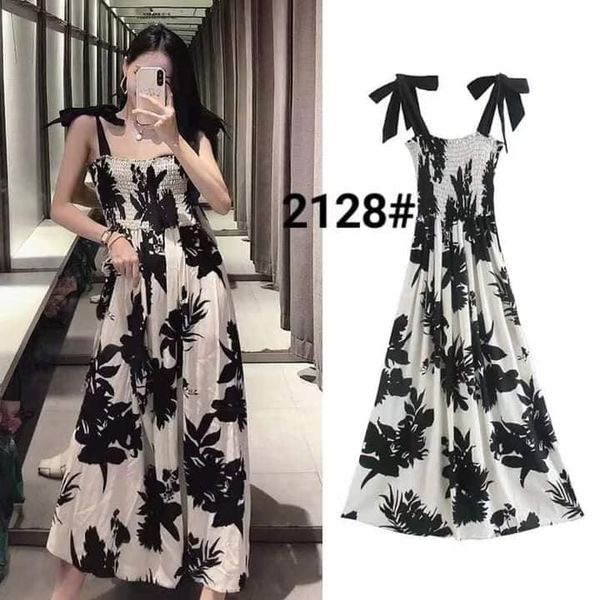 Women Casual Formal Off Shoulder Dress Sleeveless Black White Beach Summer Dresses Shopee Philippines