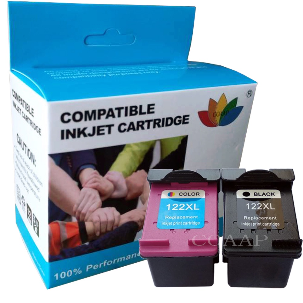COAAP set 122XL ink cartridges patible For HP122 XL For HP Deskjet 1000