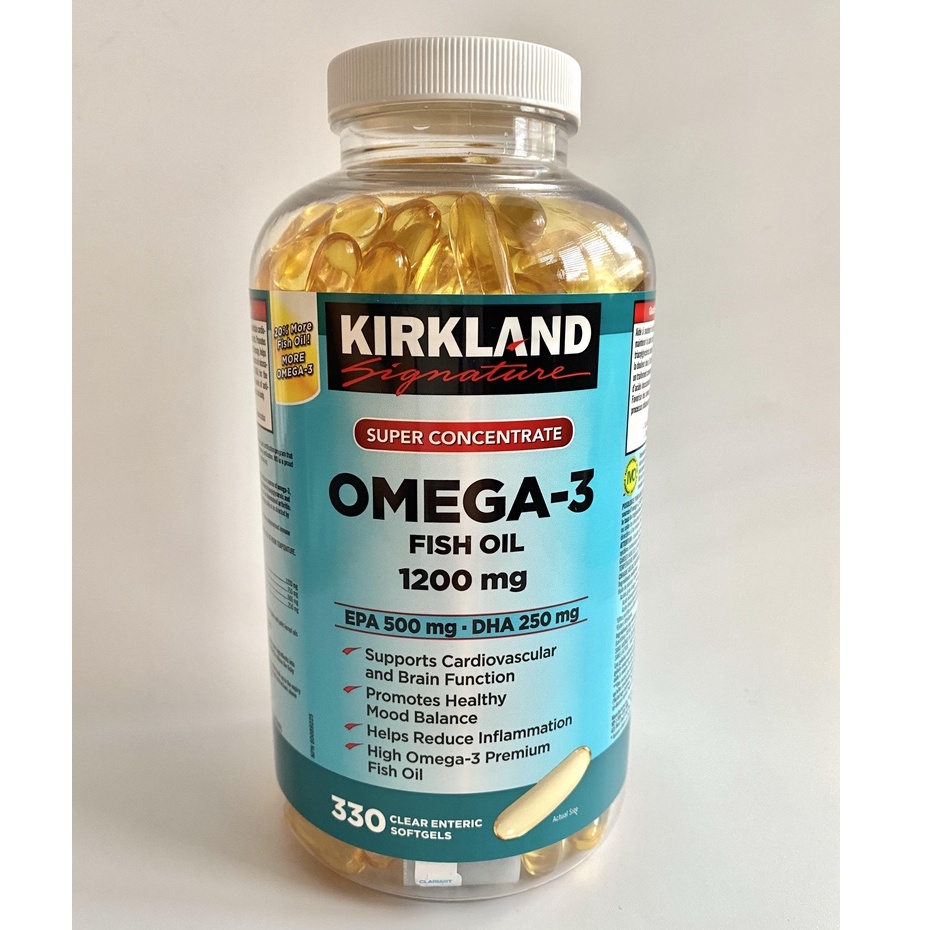 Omega3 Fish Oil Kirkland Signature Super Concentrate 1200mg 330