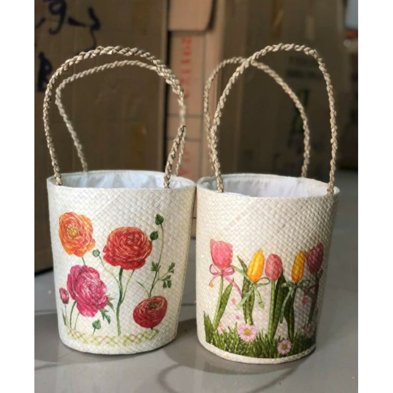 Decoupage bucket bag / parcel bag / gift bag Hampers | Shopee Philippines