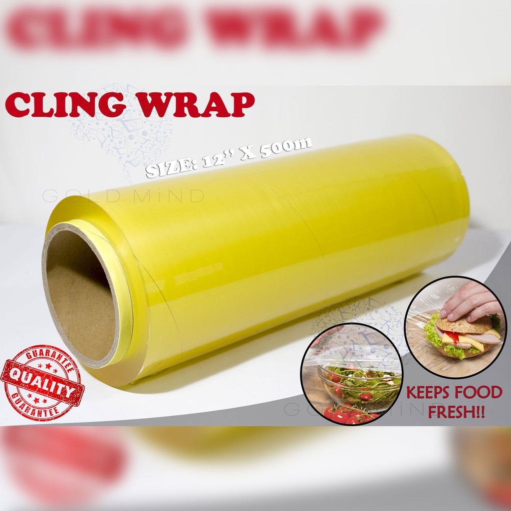 Yellow deals plastic wrap