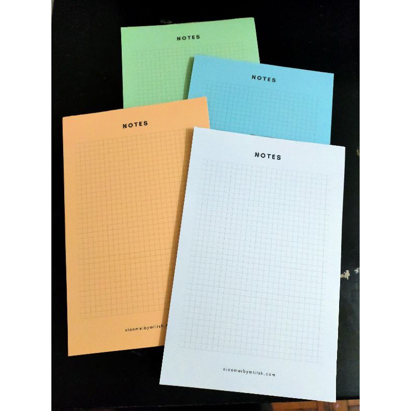 Study Notepad | Available in 4 Colors | Grid Paper Design | Study ...