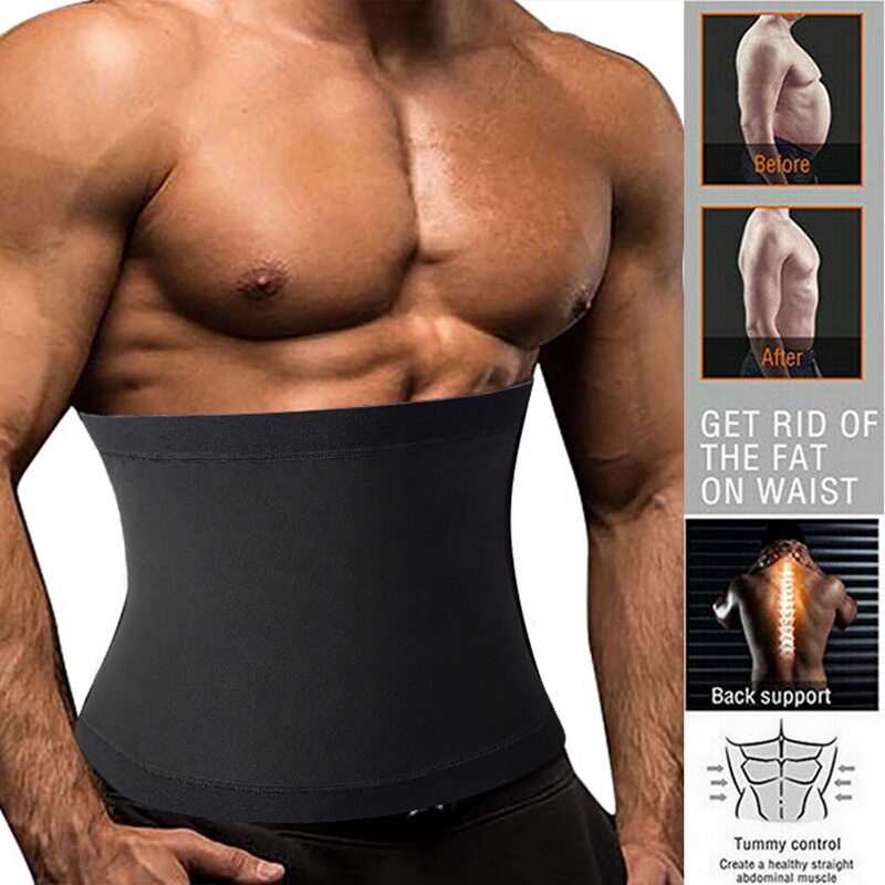 Men's girdle slimming No Closure Waist Trainer Stomach Wraps