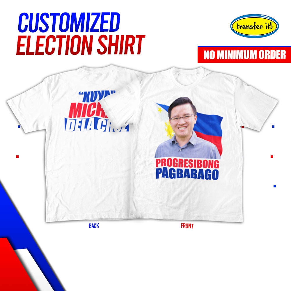 Customized Personalized Promotional 135GSM Election Shirt Political ...