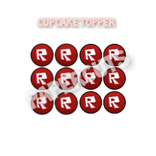 Roblox Logo 228-674 Cupcake Topper