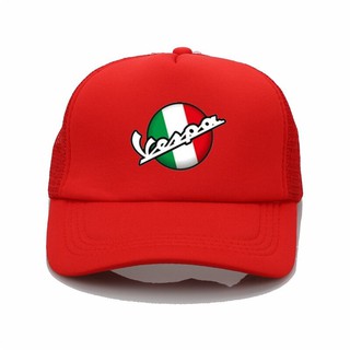 Fashion Net Cap Vespa Moto Printing Baseball Cap Men Summer Trend Cap 