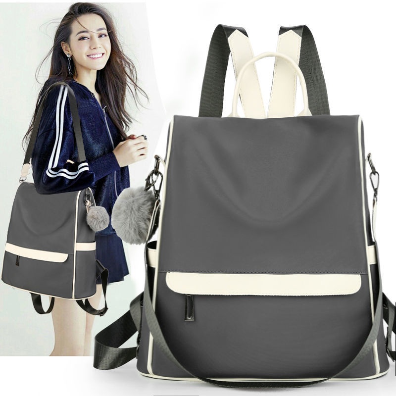 2022 New Women's Backpack Work Oxford Canvas Small Backpack Korean