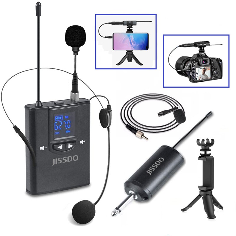 Wireless Lavalier Microphone Lapel Mic for iPhone Android phone