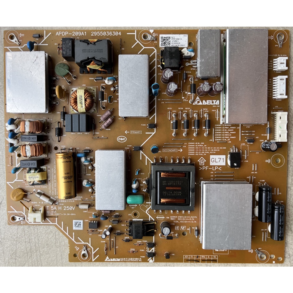 XBR-55X800E POWER SUPPLY BOARD APDP-209A1 main image 0