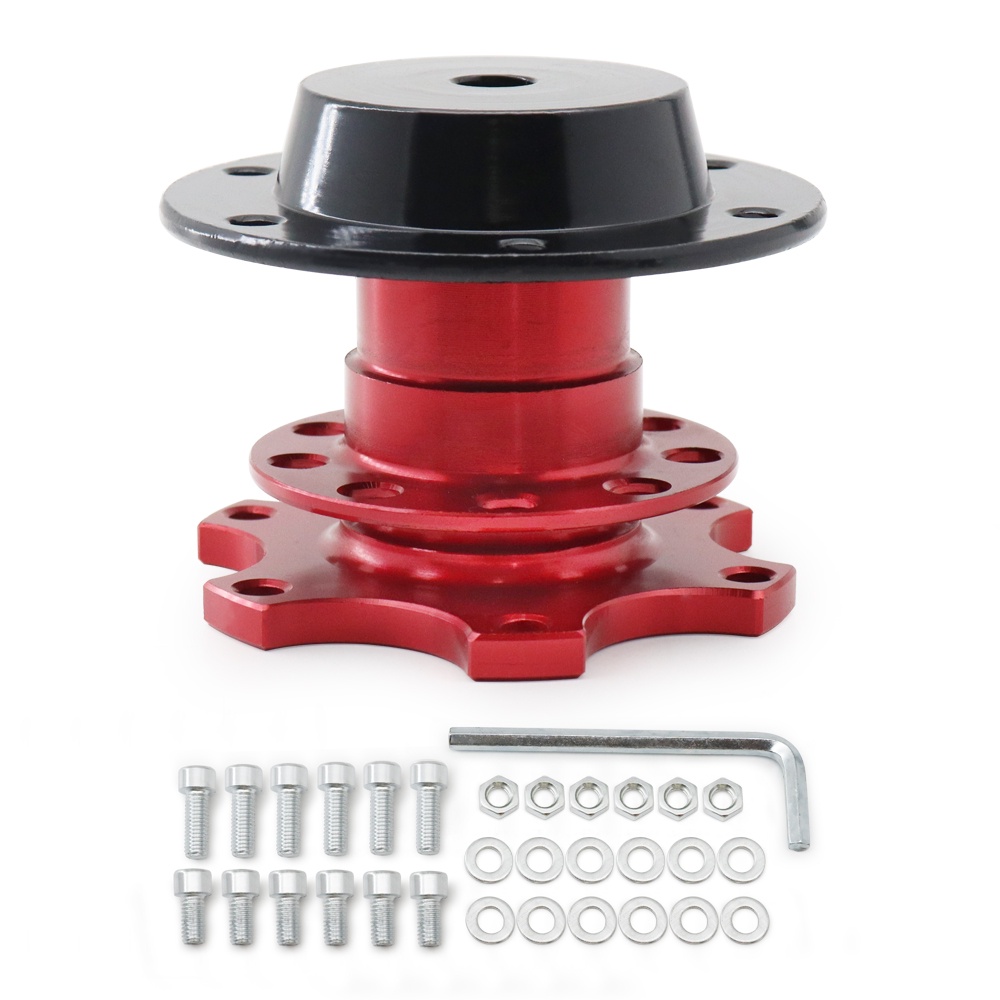 Universal Aluminum Steering Wheel Quick Release Hub Adapter For 6 hole ...