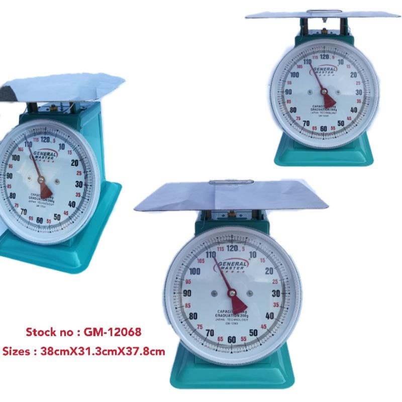 General Master Mechanical Table Scale Weighing Scale 120kg Gm 12068