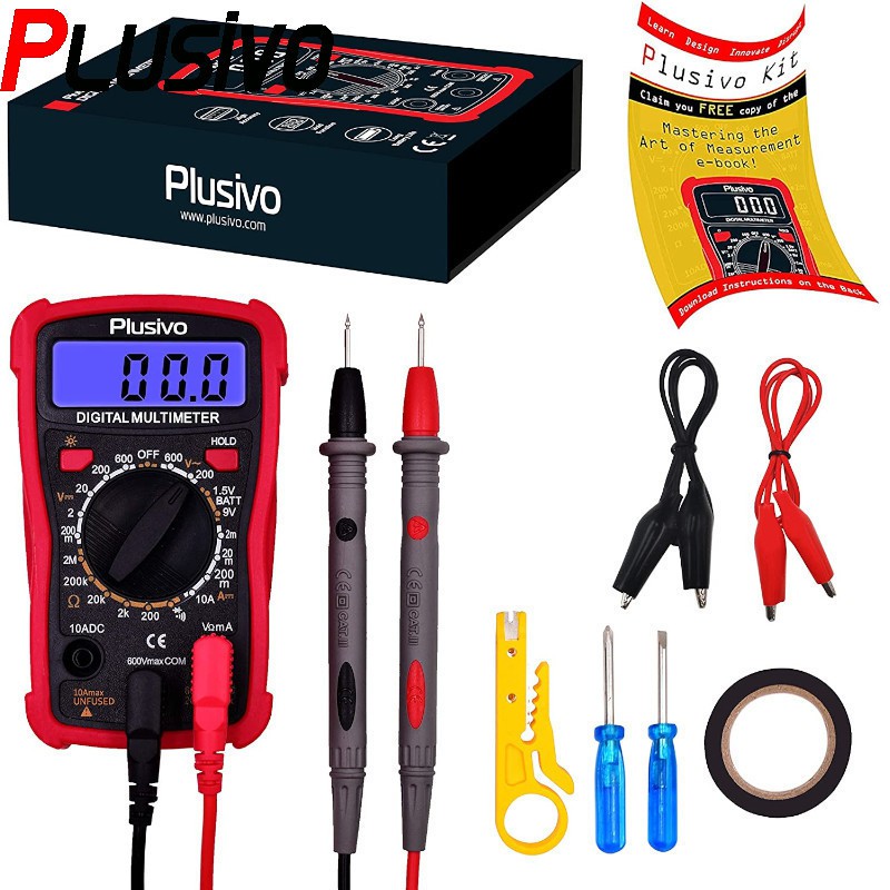 Digital Multimeter Kit Multi Tester Kit Premium Probes Free Tape with ...