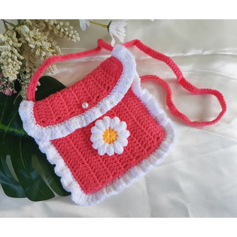 Crochet sling bag discount design