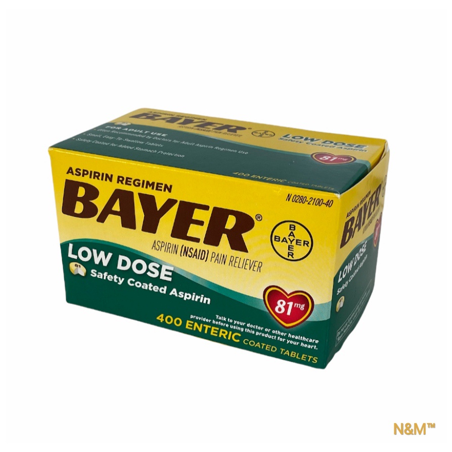 Bayer Low Dose Pain Reliever (400 Tablets) Shopee Philippines